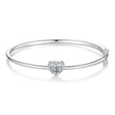 <tc>Hohlherz-Armband – Moissanit-Glanz aus 925er Silber</tc>