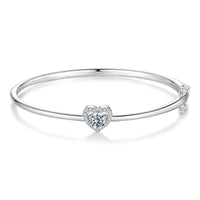 <tc>Hohlherz-Armband – Moissanit-Glanz aus 925er Silber</tc>