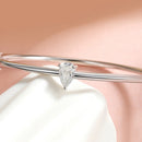 <tc>Birnen-Moissanit-Damenarmband, 925er Sterlingsilber</tc>
