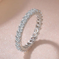 Eleganter S925-Silberring für Damen mit Zirkonia