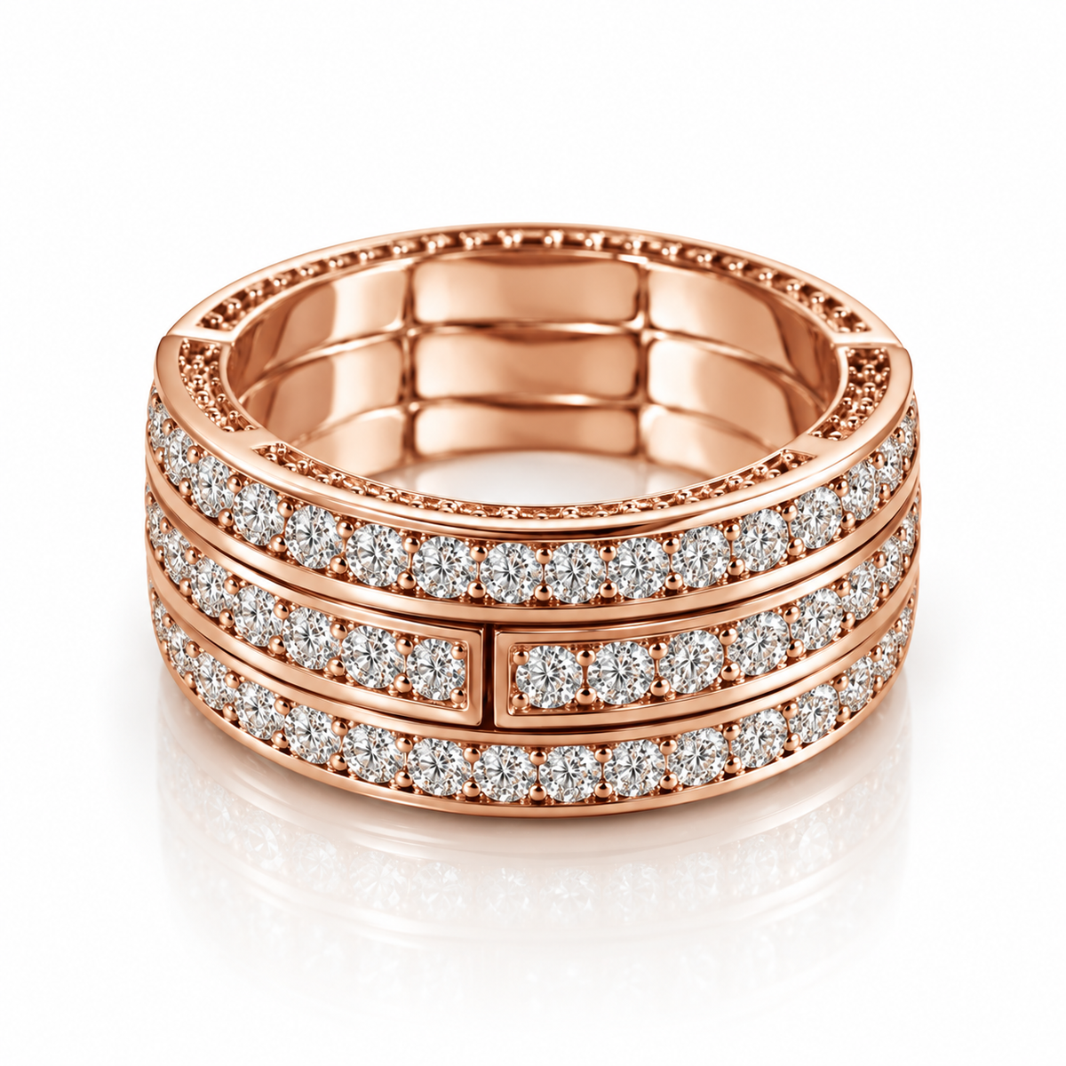 Arcadia Modular Ring — Three Lines of Light