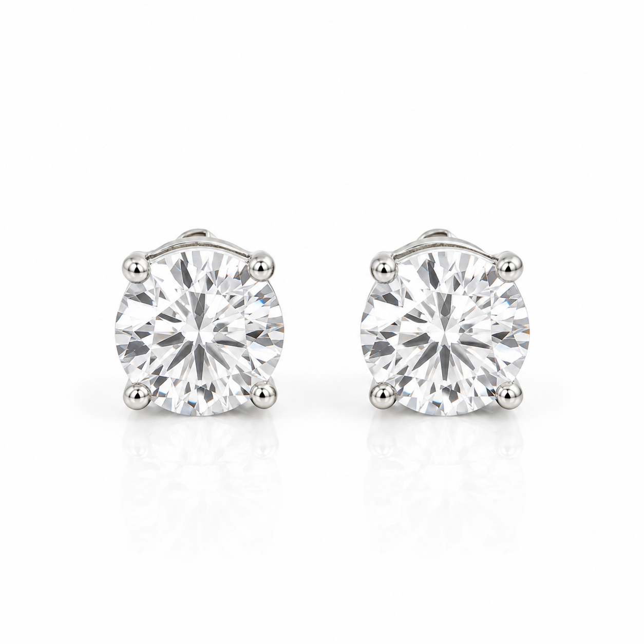 Pure Radiance Stud Earrings — The Beauty of Simplicity
