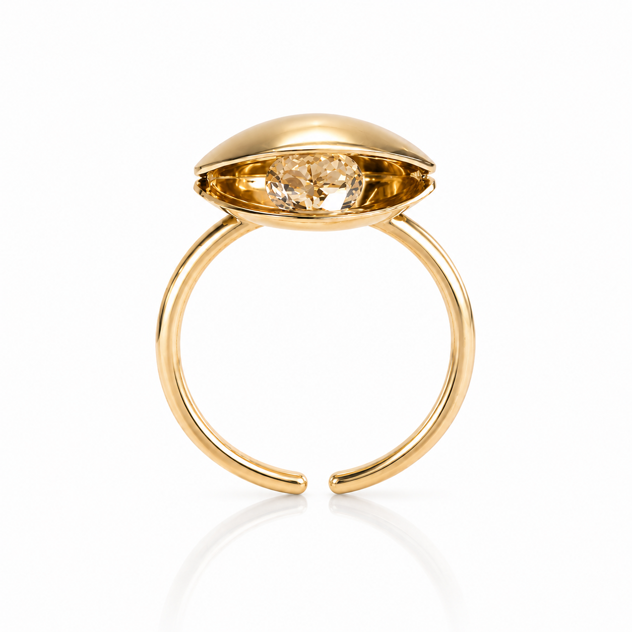 Cocoon Ring — A Light Gently Enfolded
