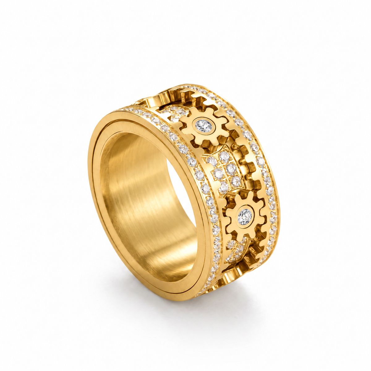 <tc>Rotierender Himmelszahnrad-Ring – S925</tc>