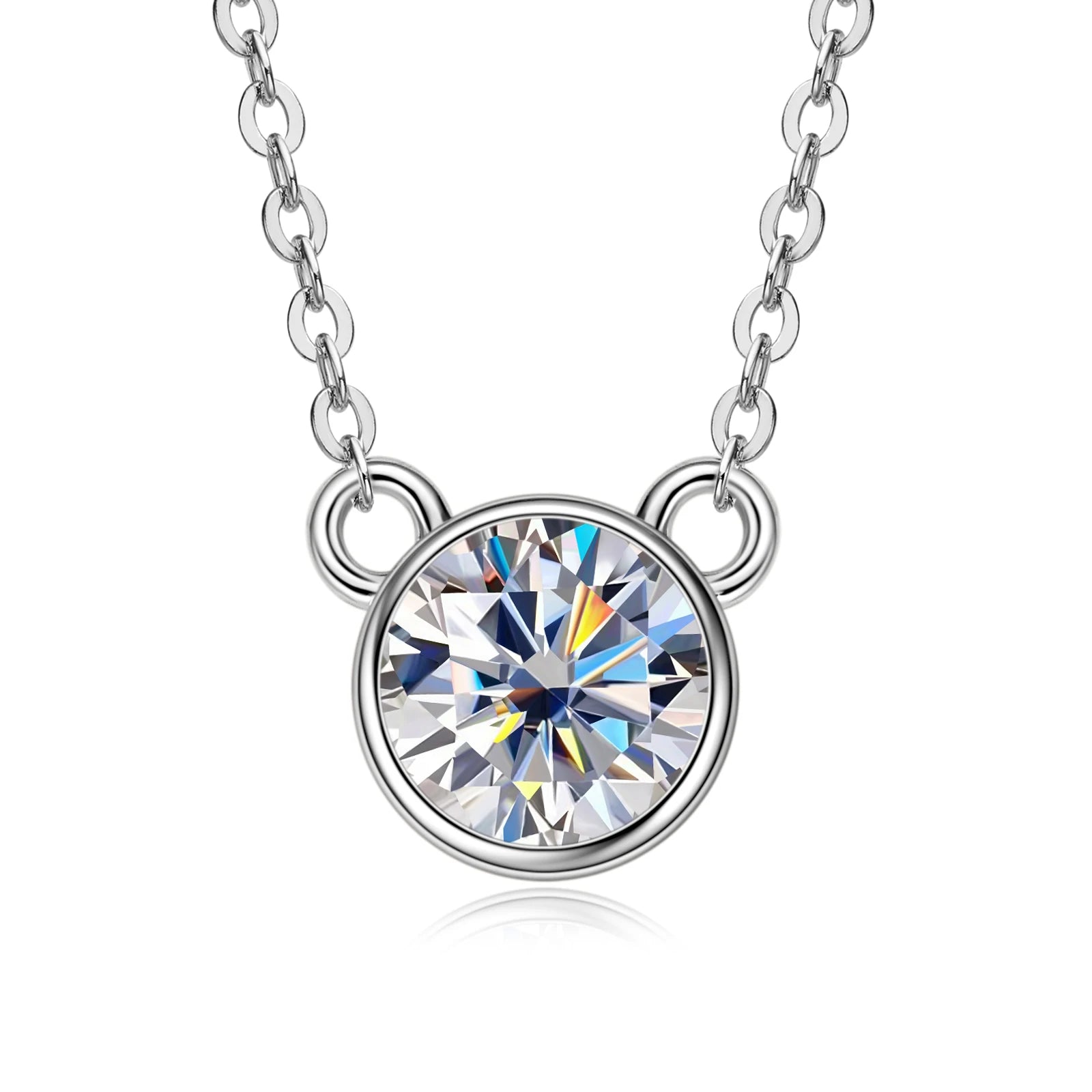 <tc>Halskette  S925-Silber eingelegtem Moissanit</tc>