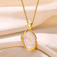 Deep Ocean Initial Necklace