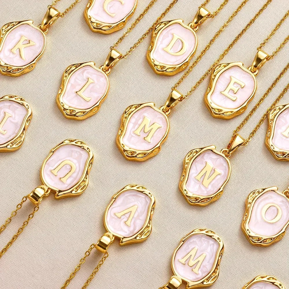 Deep Ocean Initial Necklace