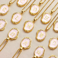 Deep Ocean Initial Necklace