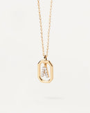 <tc>Buchstaben-Anhänger A–Z aus 925er Silber mit goldfarbener Oberfläche</tc>