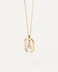 <tc>Buchstaben-Anhänger A–Z aus 925er Silber mit goldfarbener Oberfläche</tc>