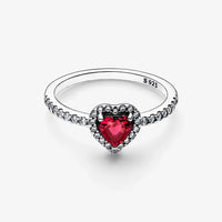 Luminous Ruby Heart Ring