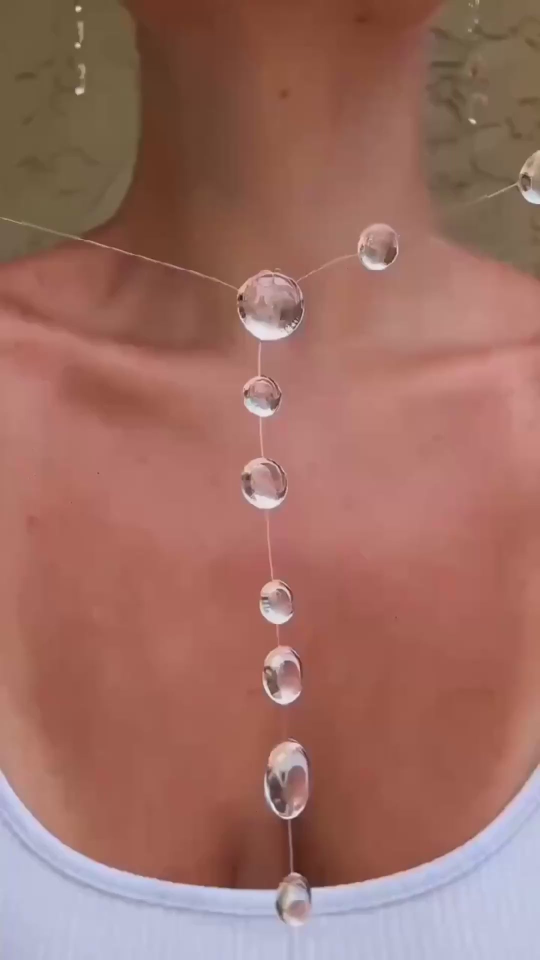 Dewdrop Necklace — Light Against the Skin
