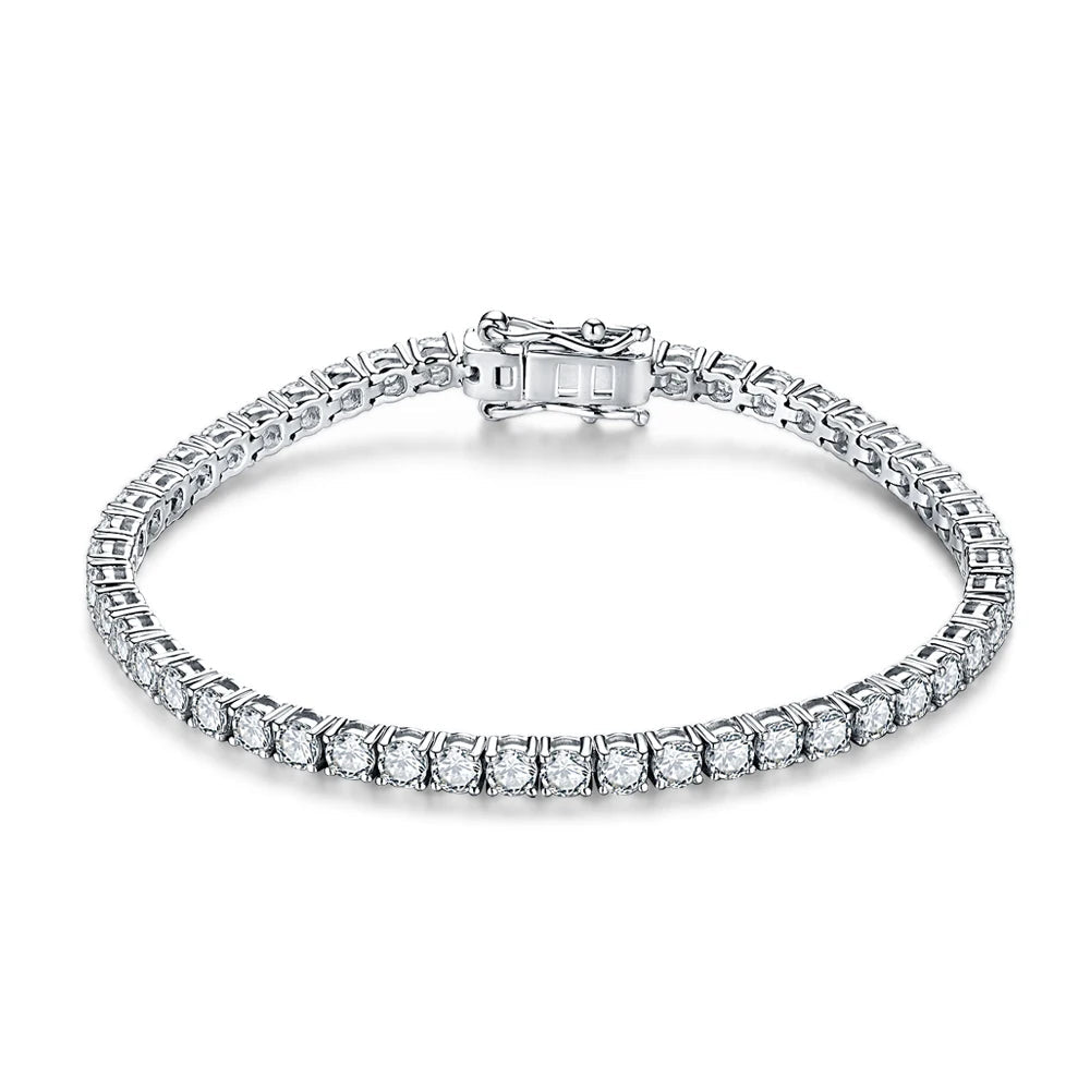 <tc>Moissanit-Tennis-Armband für Damen, aus 925er Silber</tc>