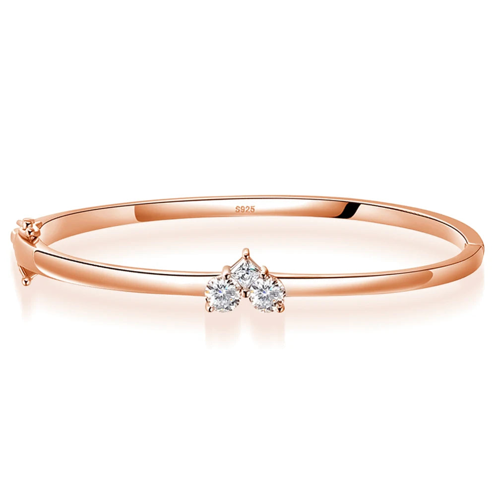 <tc>Elegantes Moissanit-Damenarmband, 925er Silber</tc>