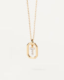 <tc>Buchstaben-Anhänger A–Z aus 925er Silber mit goldfarbener Oberfläche</tc>