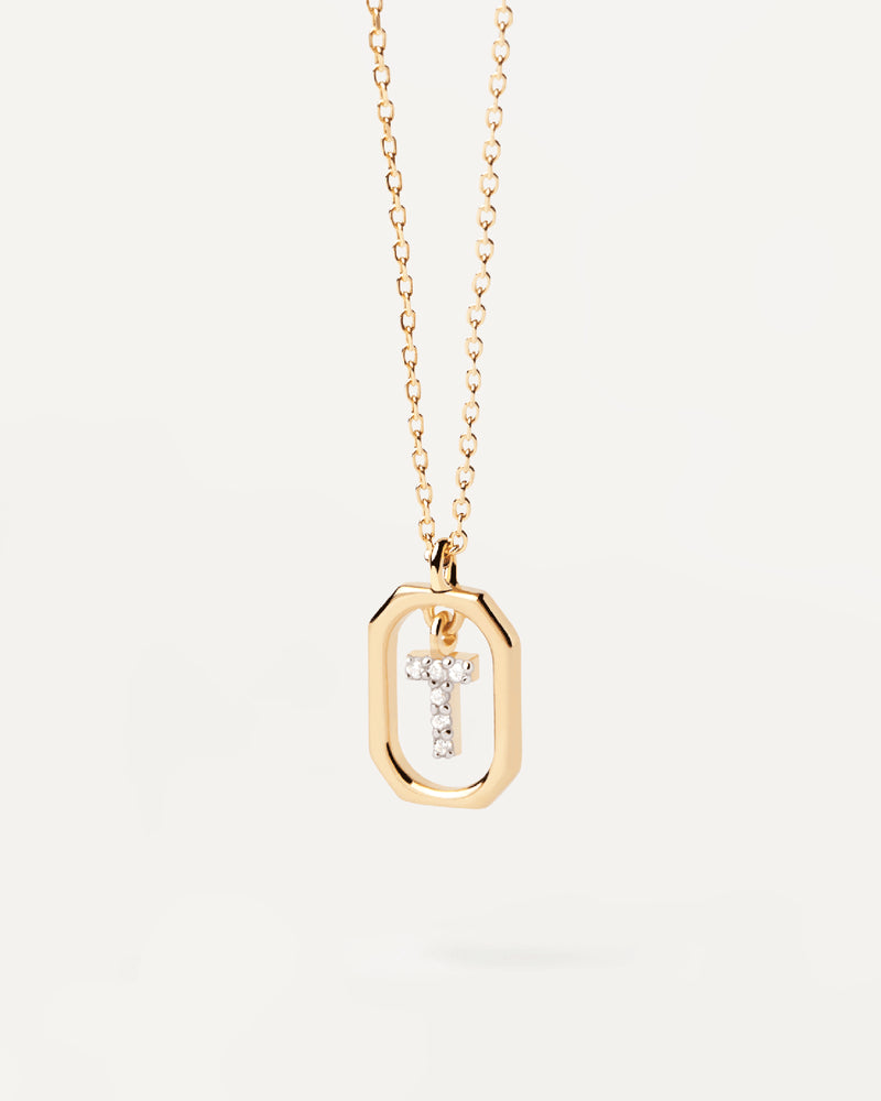 <tc>Buchstaben-Anhänger A–Z aus 925er Silber mit goldfarbener Oberfläche</tc>