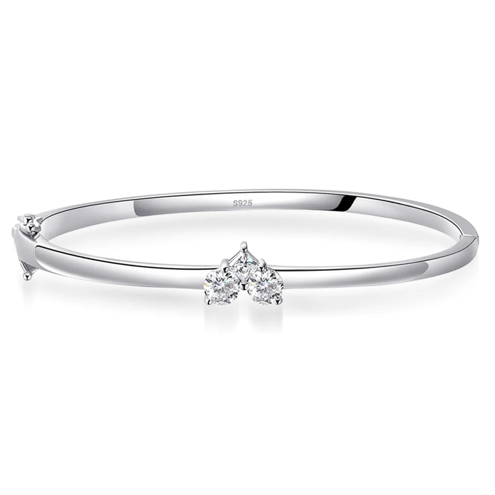 <tc>Elegantes Moissanit-Damenarmband, 925er Silber</tc>