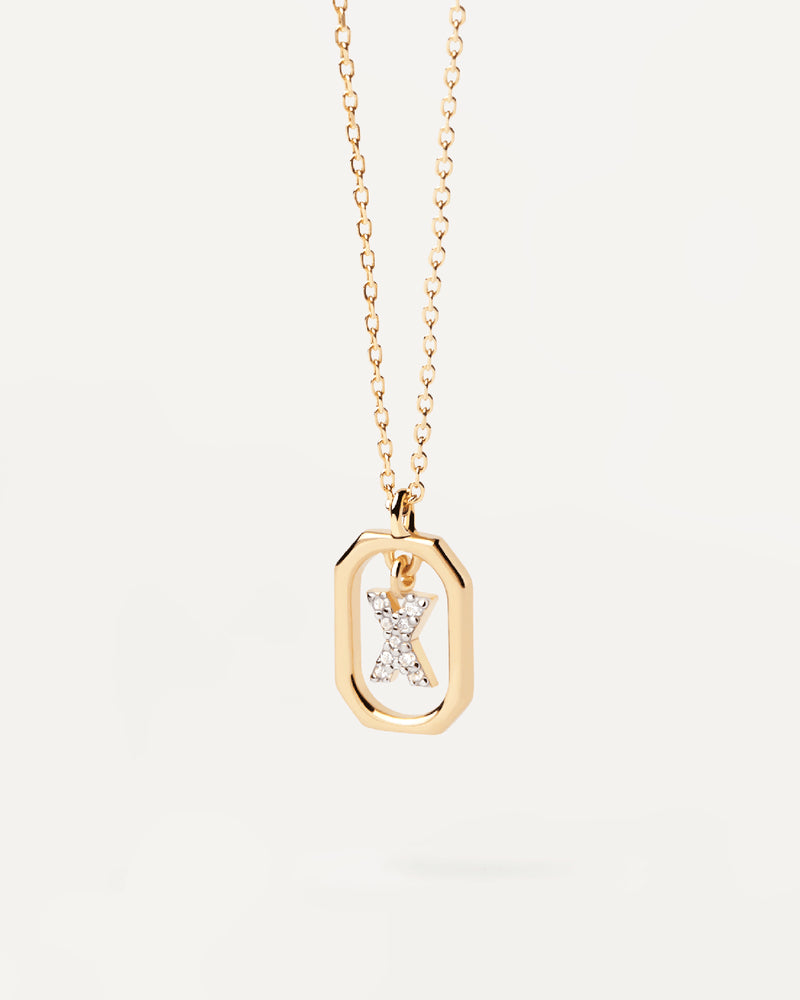 <tc>Buchstaben-Anhänger A–Z aus 925er Silber mit goldfarbener Oberfläche</tc>