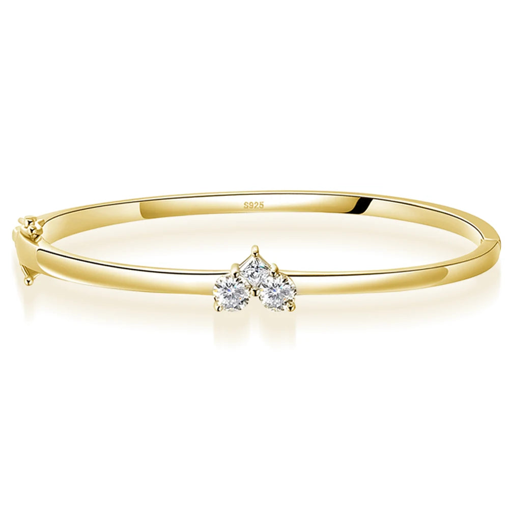 <tc>Elegantes Moissanit-Damenarmband, 925er Silber</tc>